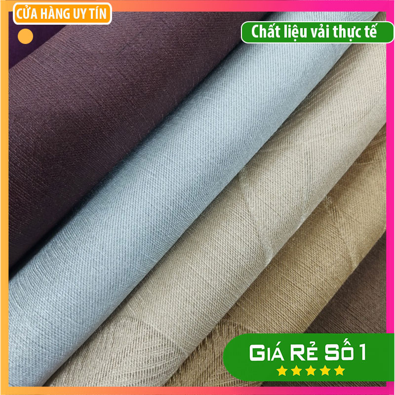 Rèm vải 2 lớp màu ghi sáng cho phòng khách chung cư - Hình ảnh 6