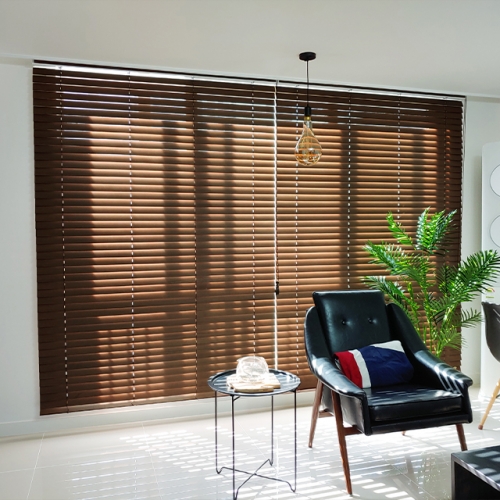 Rèm nhựa giả gỗ 1 dây hãng All Plus hãng mã WD001 - Hình ảnh 4